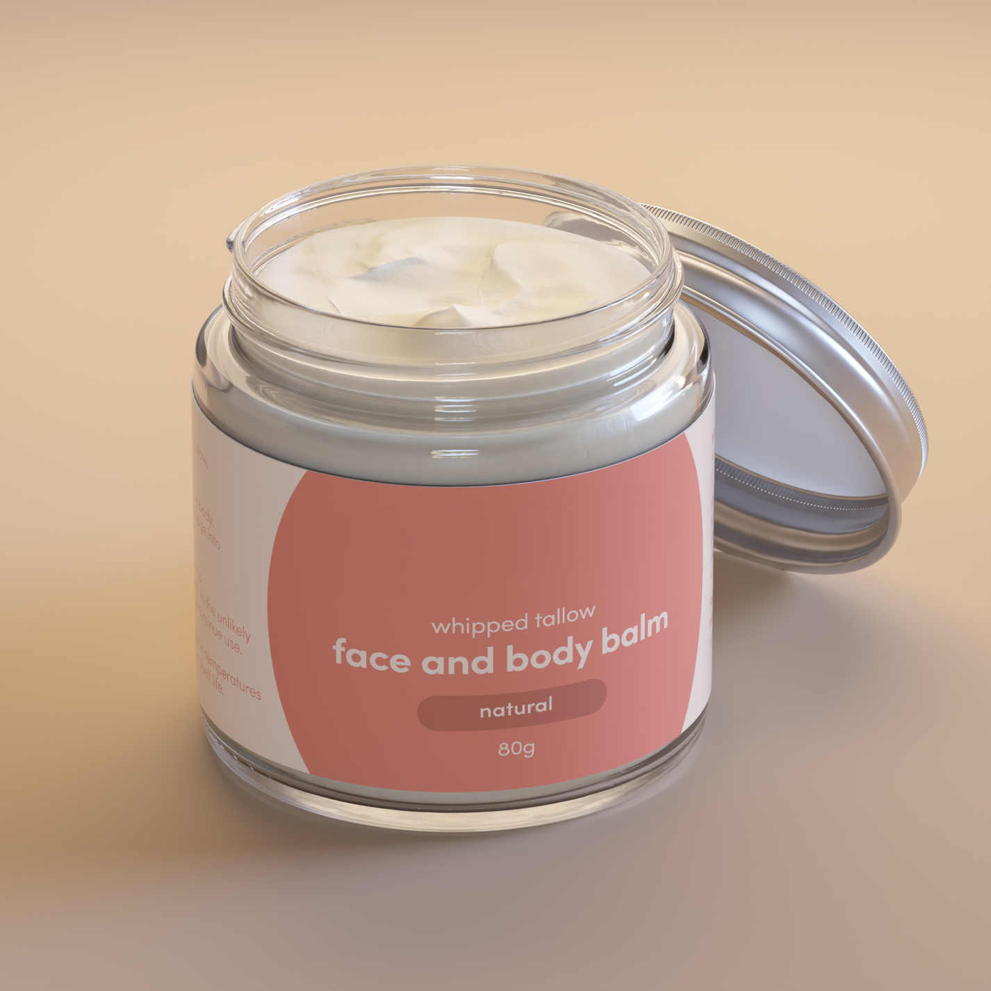 Grass-Fed Tallow Lip Balm - Unscented