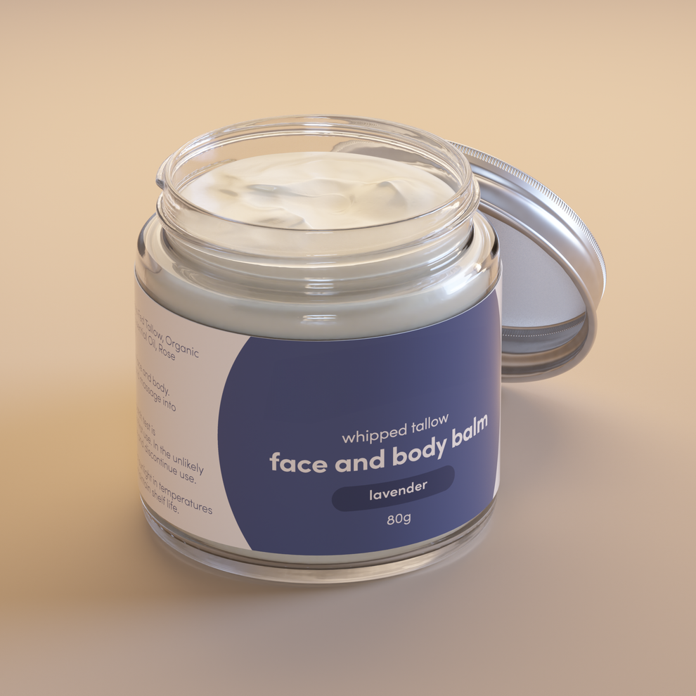 Grass-Fed Whipped Tallow Balm (Face & Body) - Lavender