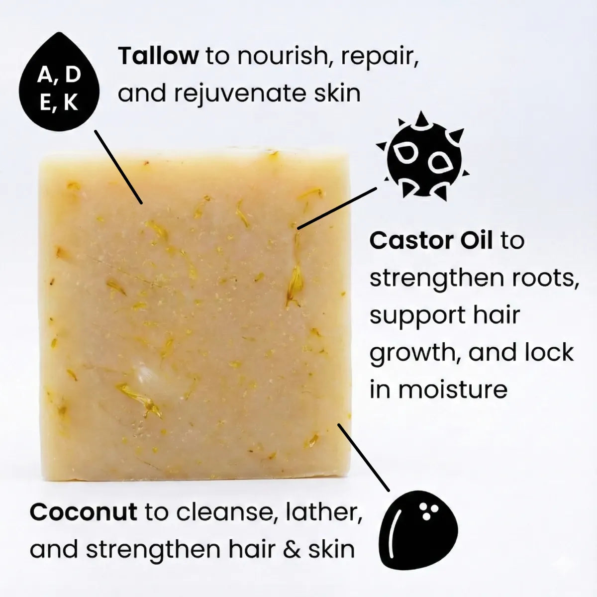 Honey Tallow Shampoo & Body Bar