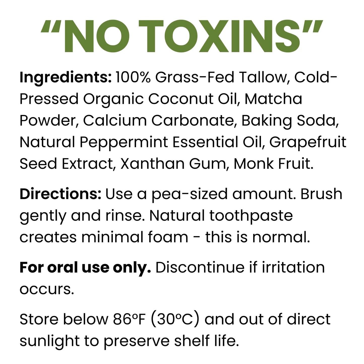 Tallow Toothpaste (Peppermint)